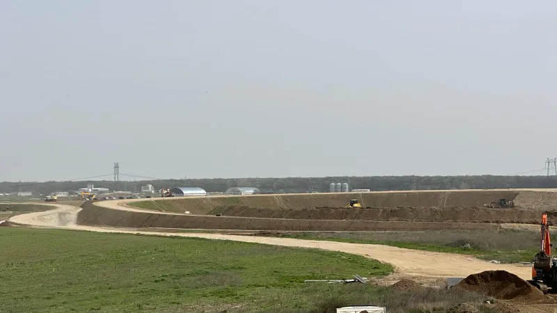 „Ciotul” 3 al Autostrăzii Bucureștiului – A0 Sud nu va fi gata în vara 2024. E la 63% - Foto: Facebook/Compania Nationala de Administrare a Infrastructurii Rutiere