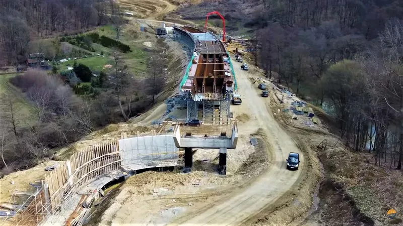 Lucrări pe Centura Zalău - Foto: Facebook/Asociația Pro Infrastructură