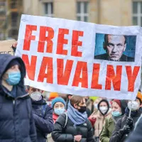 Imagine de la protestul pro-Navalnîi/FOTO: Getty