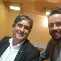 Flaviu Buta și primarul Gabriel Pleșa Foto: Facebook