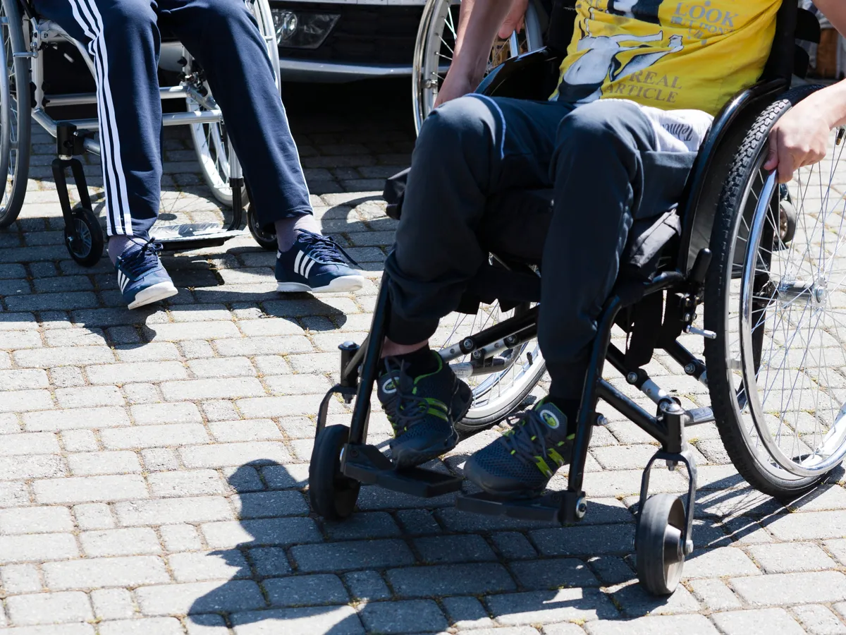 Persoană cu handicap - FOTO Inquam Photos /Cornel Putan