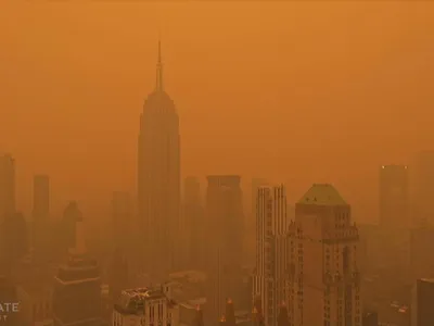 Imagini apocaliptice în New York - Foto: Earthcam