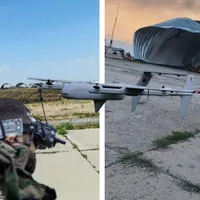 Atac cu drone la Baza Aeriană Marinovka, unde rușii țin avioanele Su-24MR de 6.000.000 $ - Foto: Facebook/Volodimir Zelenski - Caracter ilustrativ