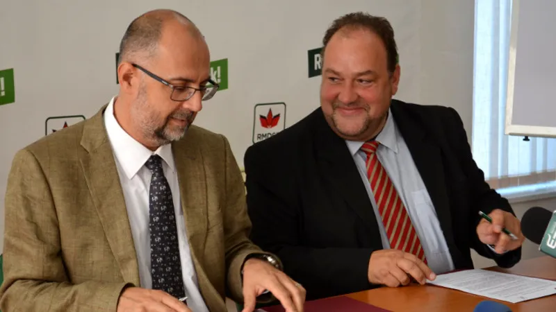 Biro Zsolt și Kelemen Hunor, în 2016 Foto: Atlatszo Erdely