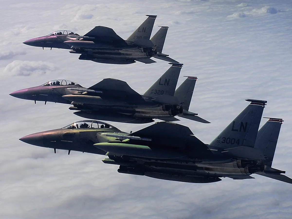 O escadrilă de F-15 a fost desfășurată în Orientul Mijlociu - Foto: Profimedia Images (imagine cu rol ilustrativ)