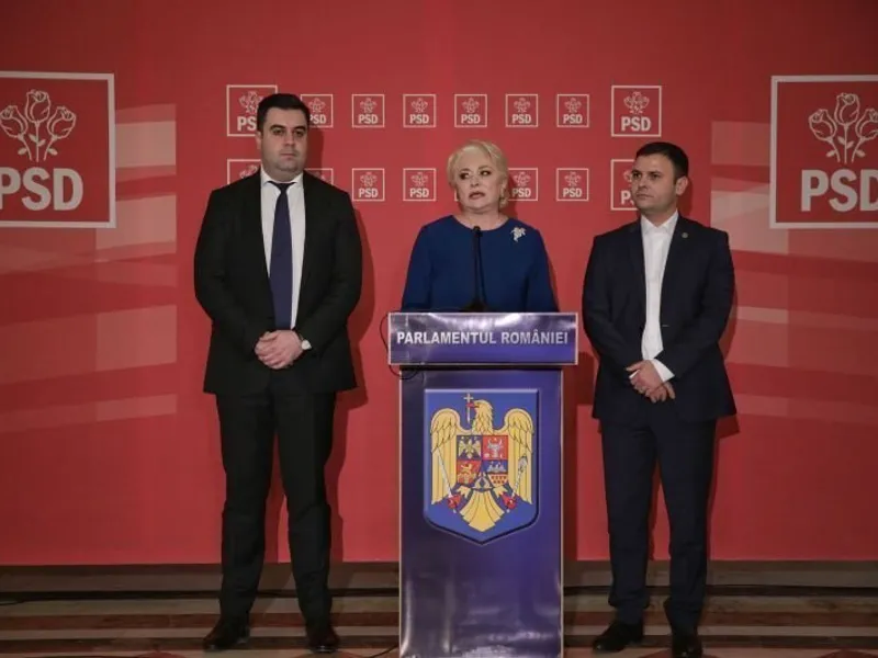 Răzvan Cuc și Daniel Suciu, alături de Viorica Dăncilă. Foto Inquam Photos/Octav Ganea