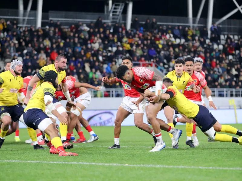 Imediat după Revelion, Stejarii intră în cantonament pentru campania de calificare la Cupa Mondială - imagine de la meciul România - Tonga Foto: INQUAM Photos/Stefan Constantin