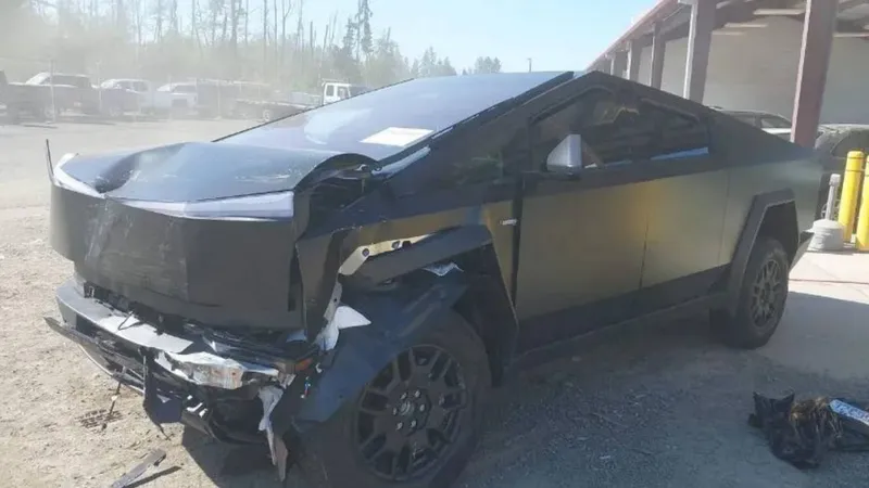 Așa arată o mașină electrică Tesla Cybertruck declarată daună totală. De ce nu se poate repara - Foto: electrek.co