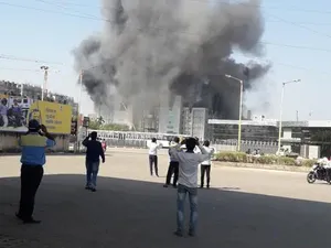 Incendiu la Serum institute of India/FOTO: ndtv.com