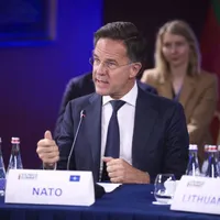 Mark Rutte, la Reuniunea de la Vilnius - Foto: Profimedia Images