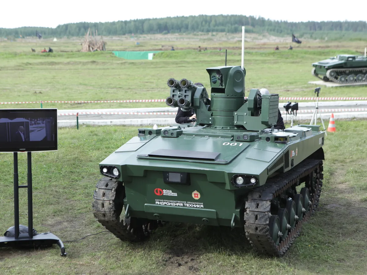 Sistemele de luptă robotizate Marker/Foto: eurasian times