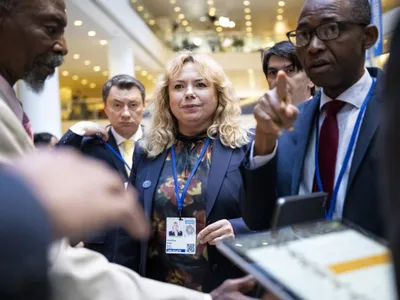 Anca Dragu, guvernatorul BNRM, la o întâlnire FMI - Foto: Profimedia Images