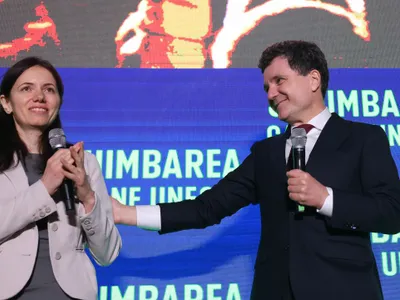 Mirabela Grădinaru și Nicușor Dan foto: INQUAM