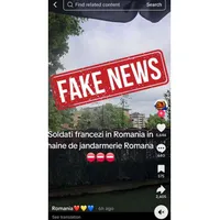 Avertisment MApN. Dezinformare pe TikTok, cu privire la militarii francezi din România - Foto: News.ro
