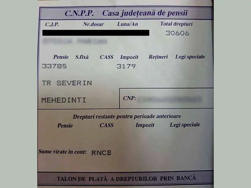 Pensie de infarct de 35.000 lei/lună. Doar impozitul este de 3.200 lei. Ce slujbă a avut?