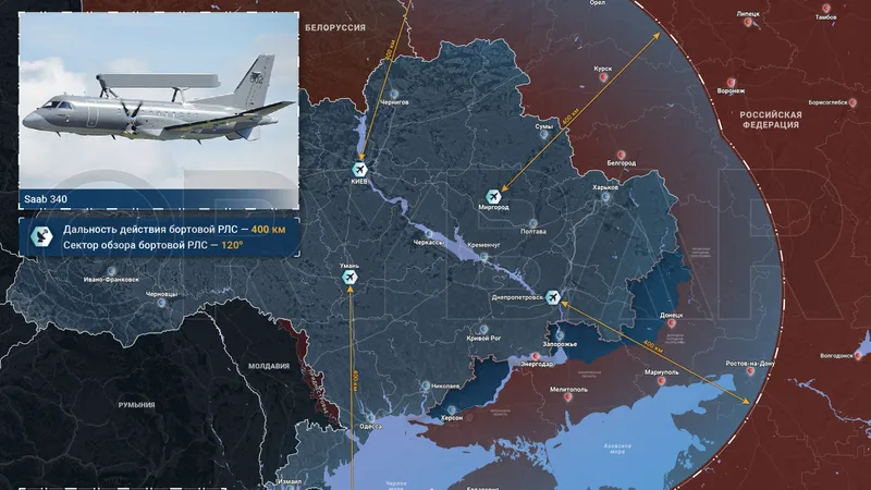 Avioanele spion din Suedia pentru Ucraina, ghizii avioanelor F-16 - Foto: Rybar