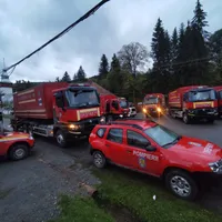 Pompieri la Lacul Tăul- Foto: ISU Alba