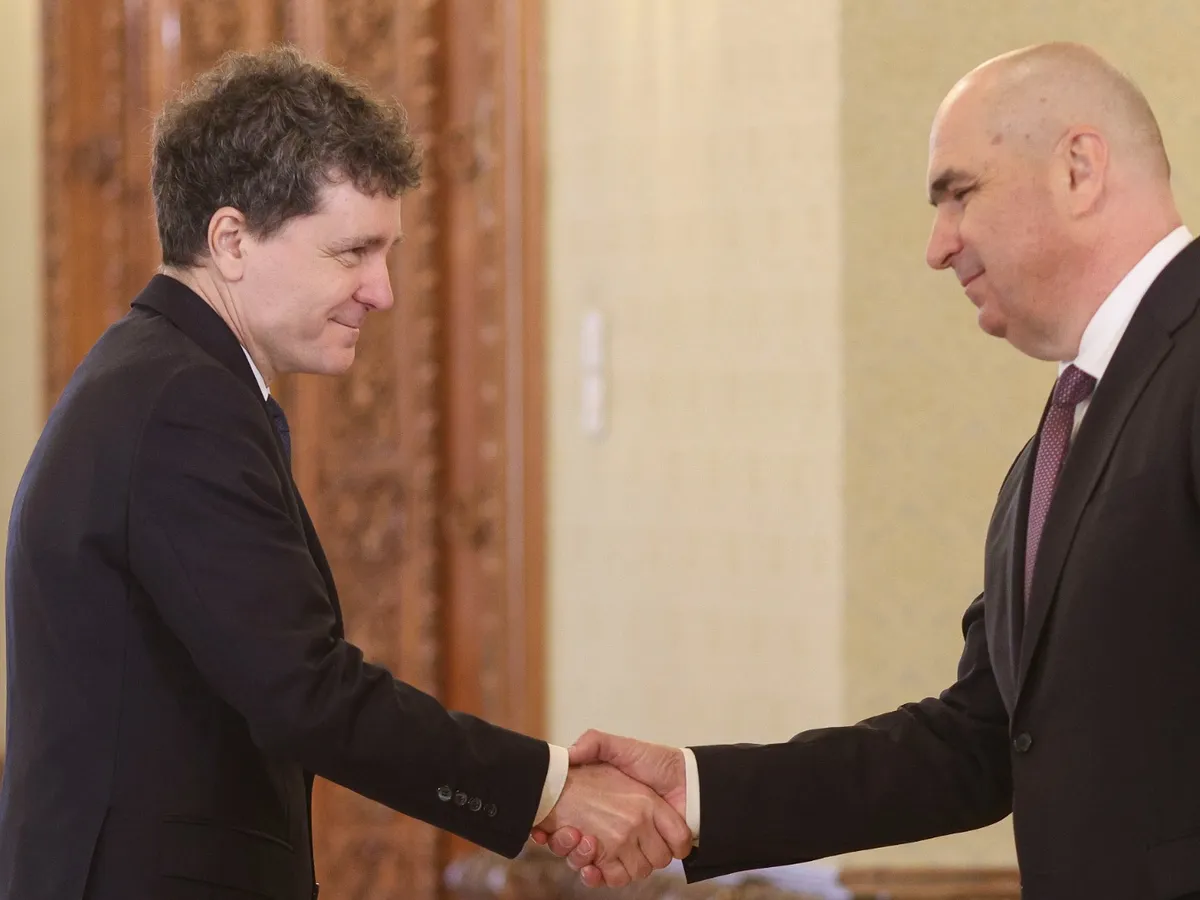 Nicușor Dan și Ilie Bolojan - Foto: INQUAM PHOTOS/ Octav Ganea