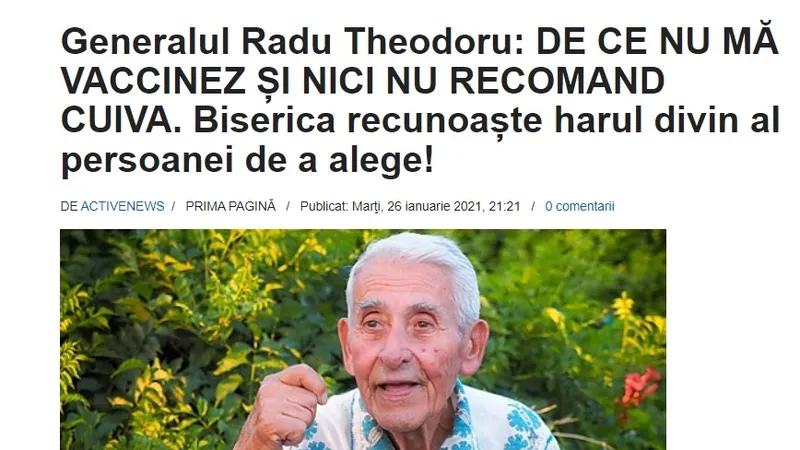 Thedoru, preluat și pe R3Media.ro, site desprins din Active News.