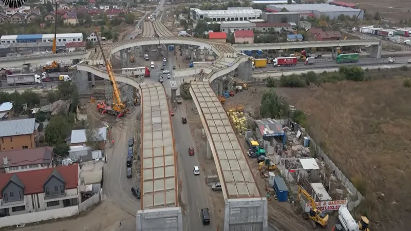 VIDEO Pasajul Domnești a ajuns la un stadiu de 43% și este în grafic. Deschidere, 2022.