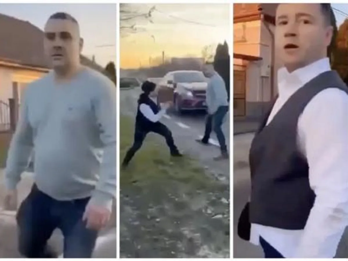 Doi interlopi, Mihai Gabor, zis Grecu şi Mihai Borciu, naș și fin, s-a luat la bătaie în plină stradă  Foto: Bihoreanul