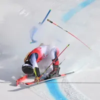 Schioarea Nina O’Brien, accidentare horror la JO de la Beijing. / Foto: digisport.ro