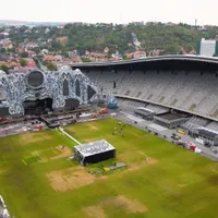 Gazonului de pe Cluj Arena nu i-a plăcut UNTOLD. / Foto: captură video