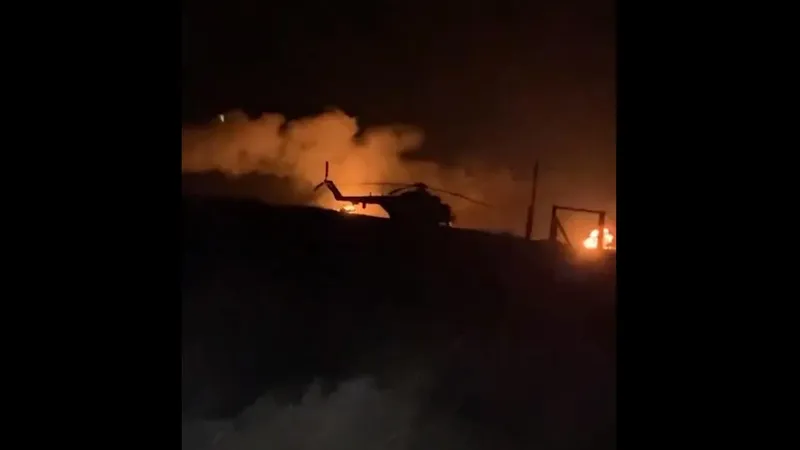 „Operaţiunea Libelula”: Forțele speciale ucrainene au distrus 9 elicoptere rusești - Foto: captură video
