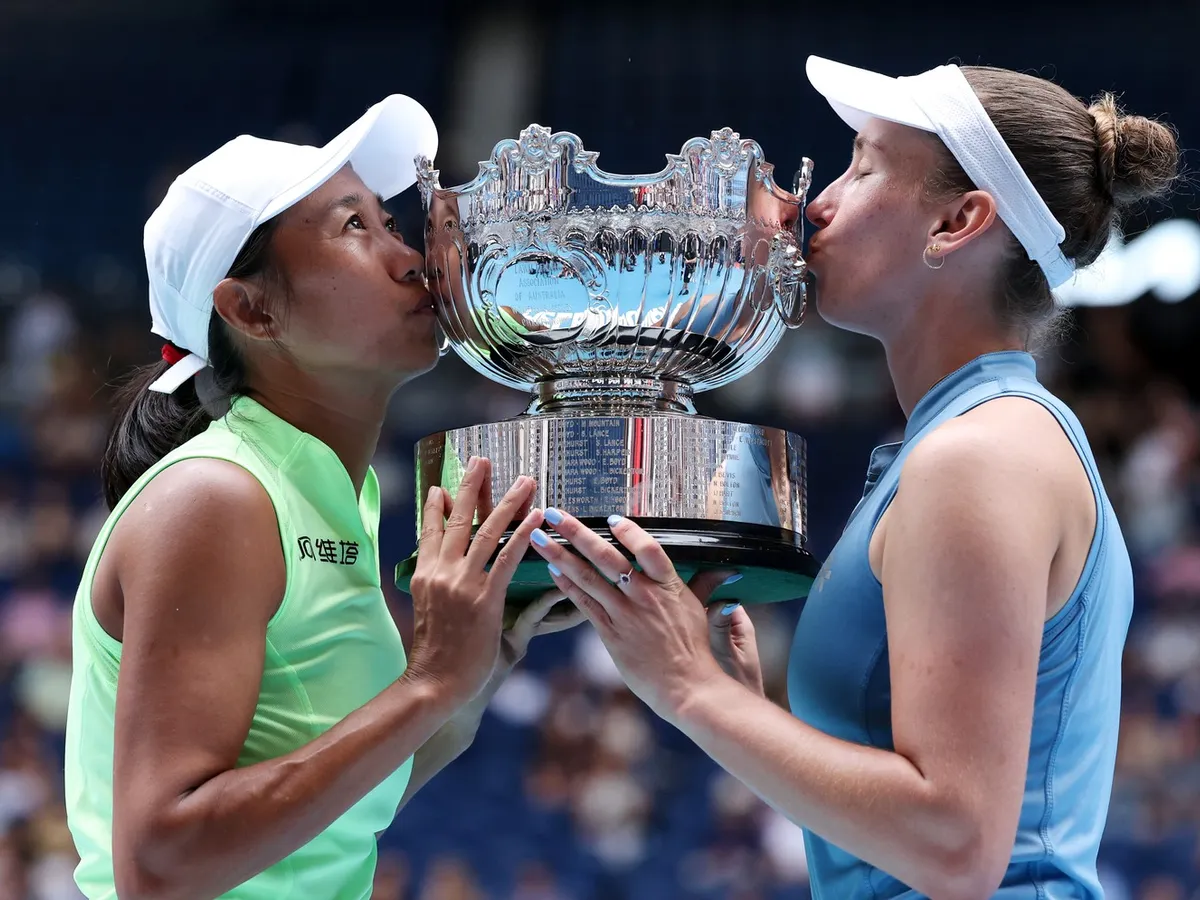 Shuai Zhang și Elise Mertens - Foto: Profimedia Images