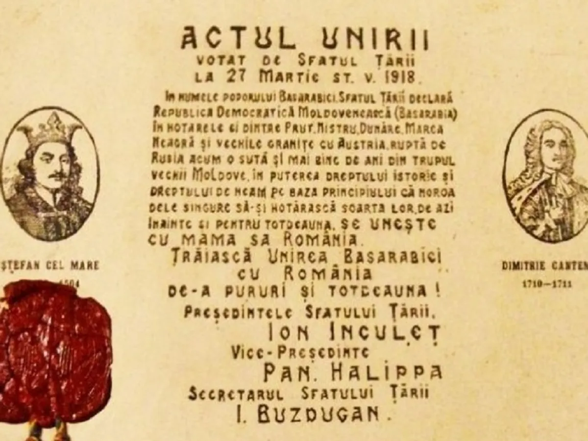 Unirea Basarabiei cu România, evenimentul ce a amuțit Rusia