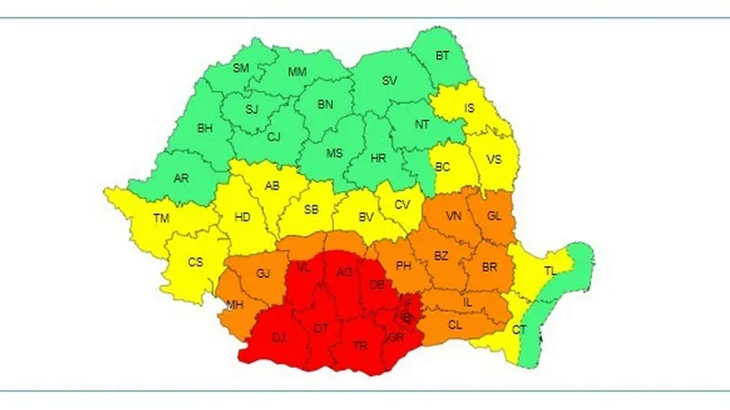 METEO România se topește! Codul Roșu de caniculă a fost extins. Ce se întâmplă săptămâna viitoare - Foto: ANM