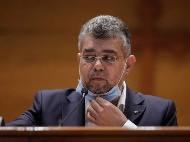 Președintele PSD a evitat să răspundă unei întrebări legate de discuția pe care a avut cu George Simion, liderul AUR/FOTO: Inquam Photos/George Călin