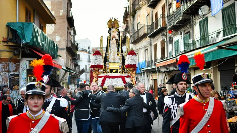 Procesiune la Palermo/sursă: Getty