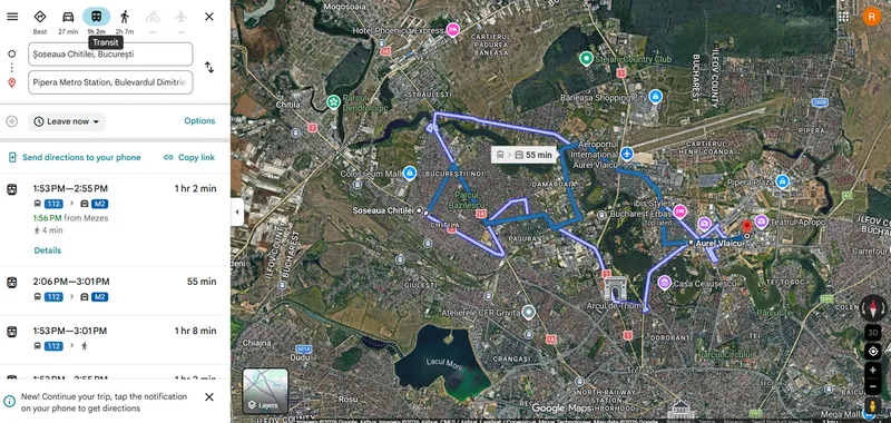 Drum Șos Chitilei - Pipera - Foto: Google Maps