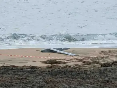 Dronă gasită între Costinești și Tuzla - Foto: Facebook