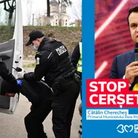 Proiectul lui Cherecheș, în care se vede cum un om al străzii este „săltat” de POliția Locală și obligat să urce în mașină. FOTO: Facebook Cătălin Cherecheș