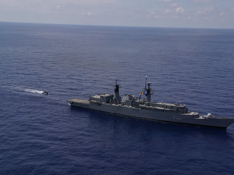 Căutările marinarului român dispărut de pe fregata „Regele Ferdinand” s-au încheiat, dar fără succes - FOTO: Forțele Navale Române