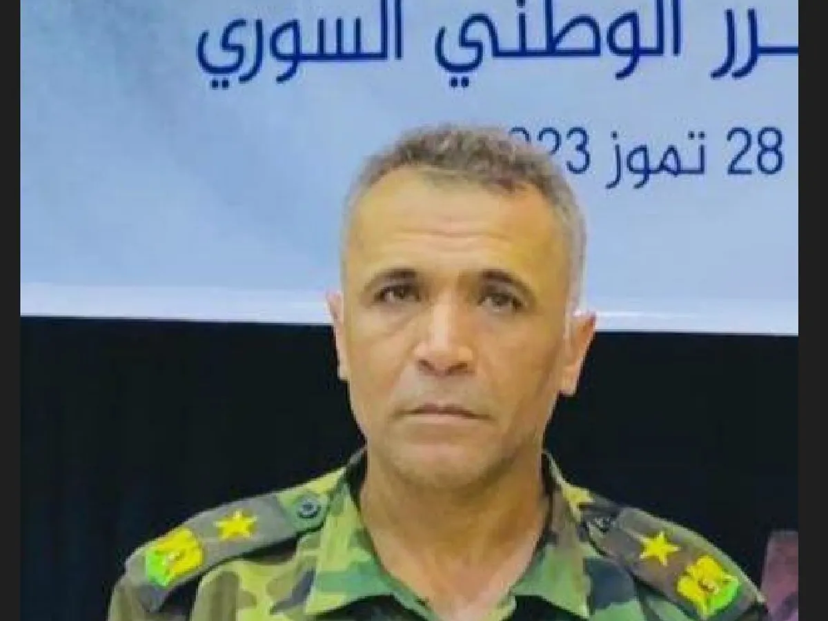 Locotenent-colonel Ahmed Khaled Al-Qanatri, purtătorul de cuvânt oficial al Consiliului Militar Sirian-Foto: Newsweek România