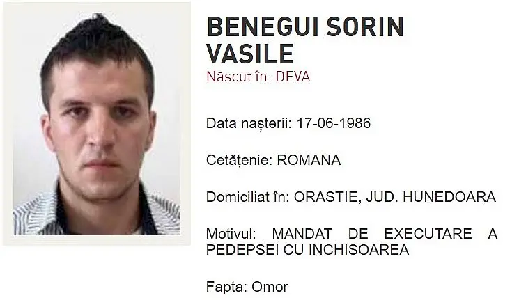 Vasile Benegui Foto: Poliția Română