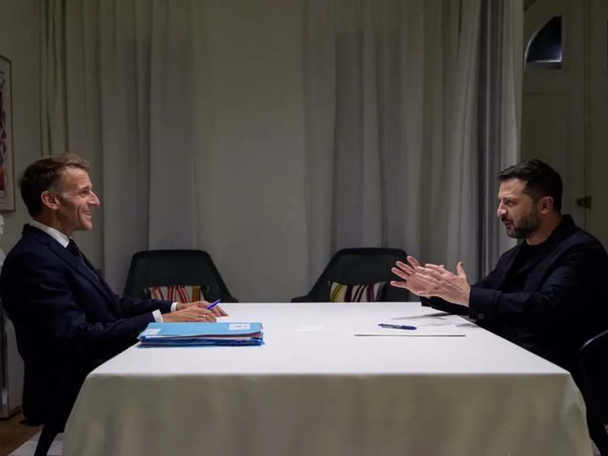 Zelenski și Macron Foto: News.ro