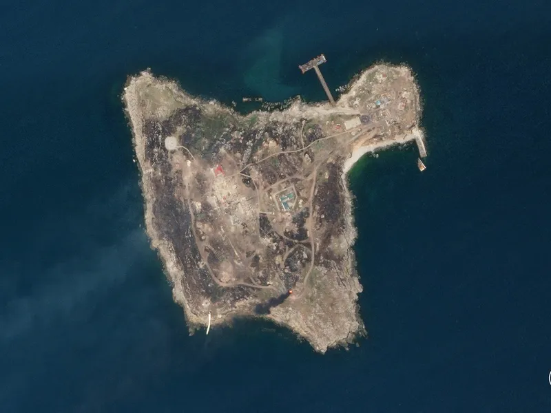 Insula șerpilor, vedere prin satelit - Foto: Profimedia Images