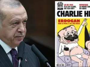 Caricatura din Charlie Hebdo, considerată vulgară, obscenă și dezonorantă. / Foto: jurnaldincipru.com