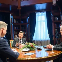 Zelenski, Duda și Nauseda. / Foto: lrt.lt