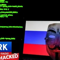 Grupul de hackeri NB65, legat de Anonymous, susține că a piratat televiziunea și radioul rusesc/FOTO: Twitter/AnonymousTV