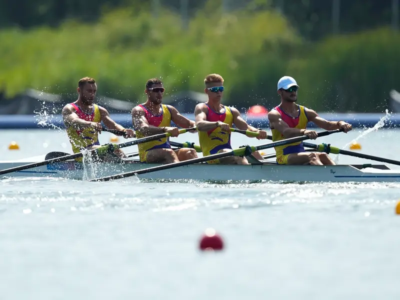 Echipajul României de patru rame masculin a obținut locul 5 în finală - Foto: Profimediaimages.ro