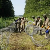 Armata lituaniană, puteri extinse la granița cu Belarus din cauza migranților/FOTO: Agerpres