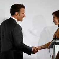 Maia Sandu și Emanuel Macron - Foto: Profimedia Images