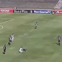Kaio Wilker, de la Botafogo PB, a primit cartonaş roşu pentru un fault dur asupra unui adversar. / Foto: abola.pt