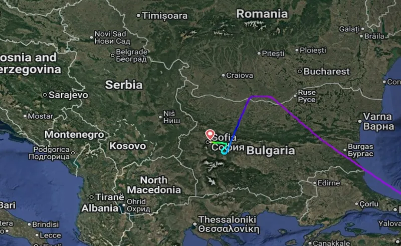 Traseul avionului