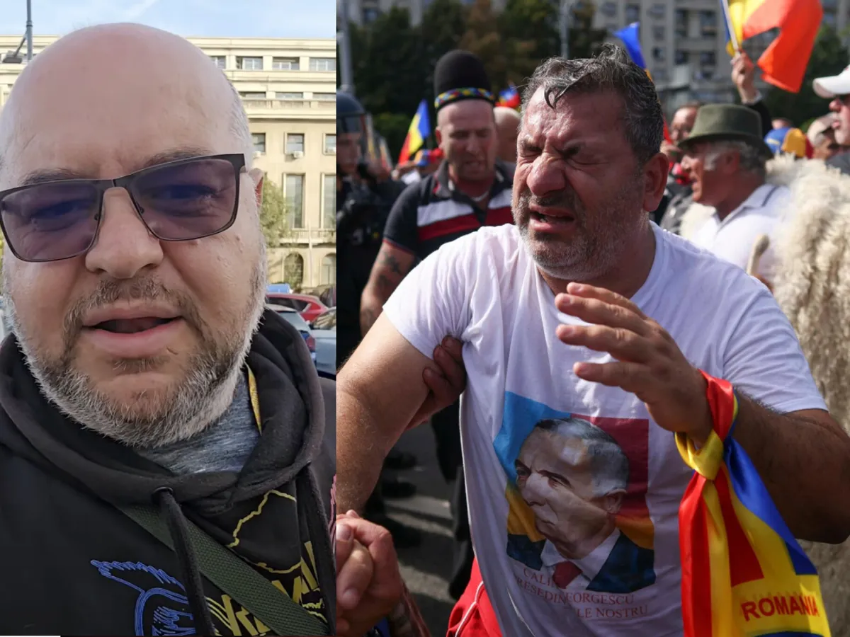 Propagandistul prorus, BobbyD, "ultras" CG-ist, îi atacă pe bucureșteni la protestul ciobanilor: "N-au stres"